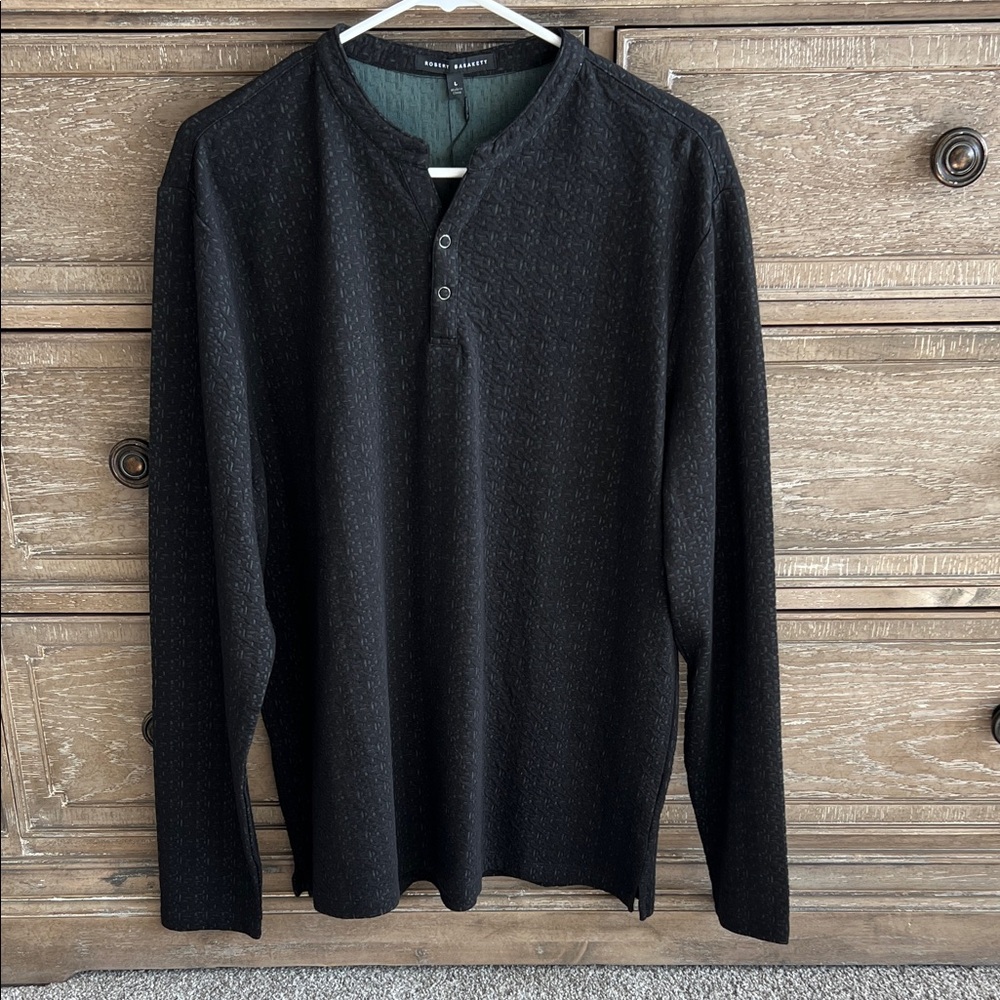 Robert Barakett Black Long Sleeve Shirt